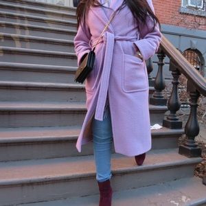 JCrew Lavender Wool Coat